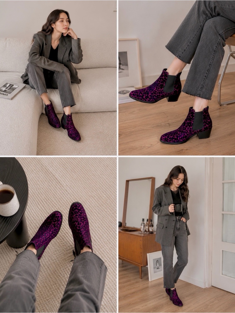 TOPSHOP Pink Embroidery Heeled Boots